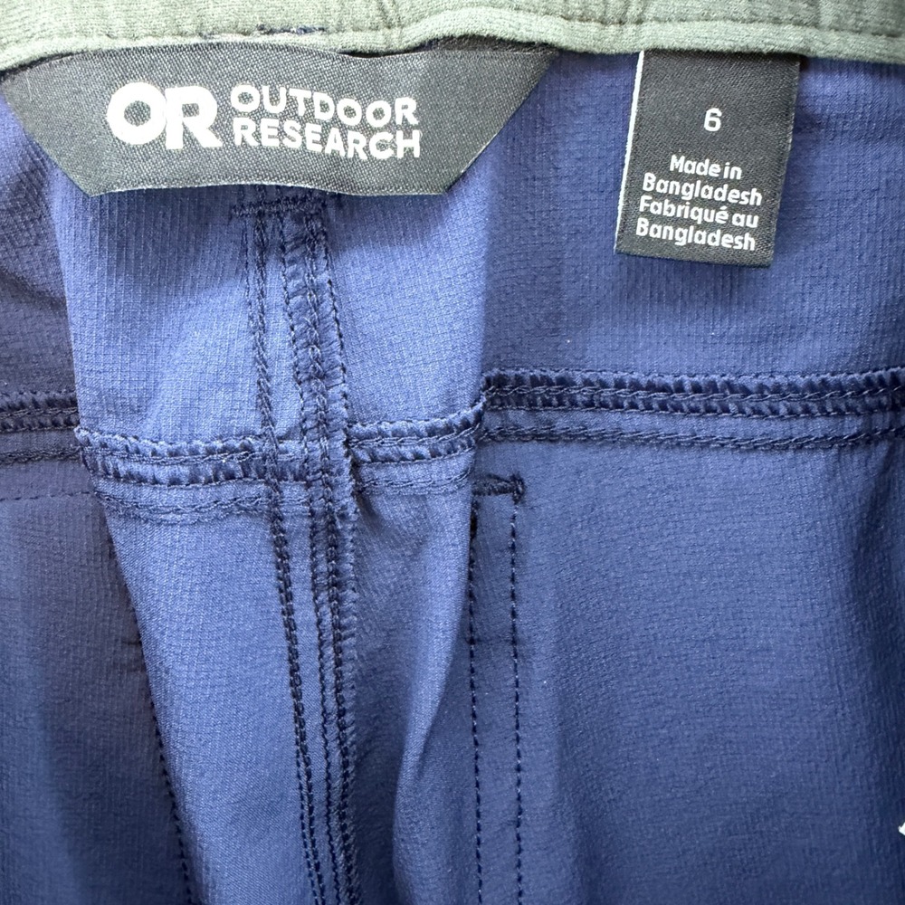 Outdoor Research Ferrosi Capris Women Size 6 Naval Blue Hiking UPF‎ 50+ Active - Picture 3 of 12